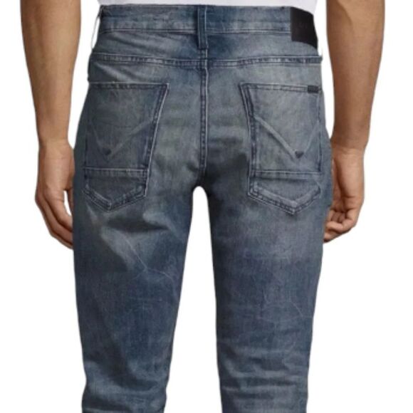 Hudson The Broderick Slouchy Skinny Zipper Constructed Jeans Men's 42 - Picture 10 of 14